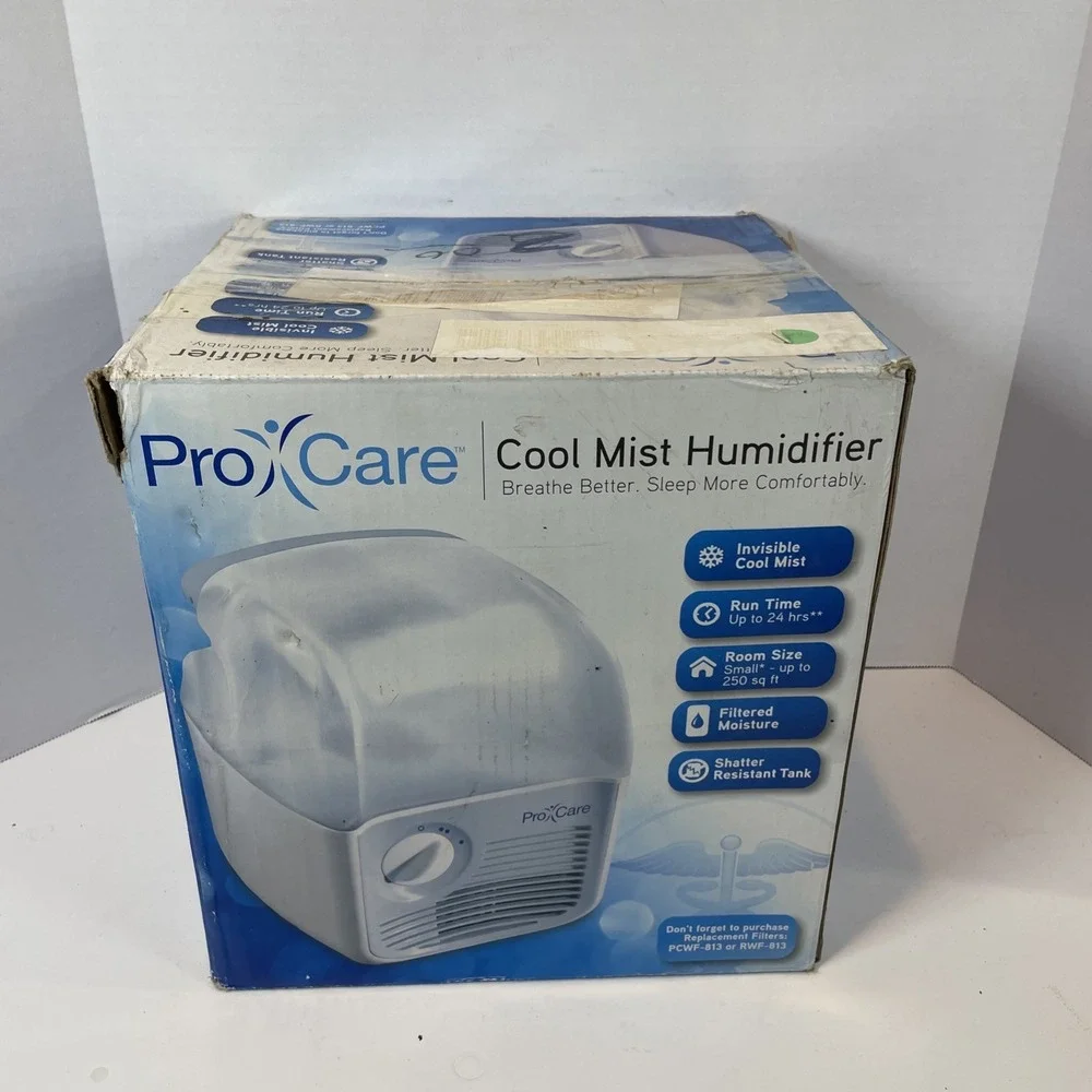 PRO CARE COOL MIST HUMIDIFIER (PCCM - 840) - TESTED Works  Small Room 250 Sq Ft